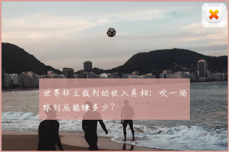 世界杯主裁判的收入真相：吹一场球到底能赚多少？