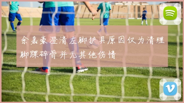 余嘉豪澄清左脚护具原因仅为清理脚踝碎骨并无其他伤情