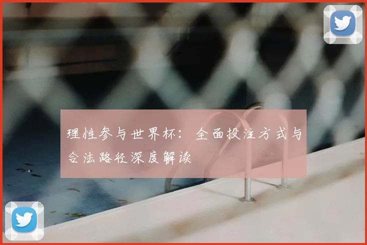 理性参与世界杯:全面投注方式与合法路径深度解读